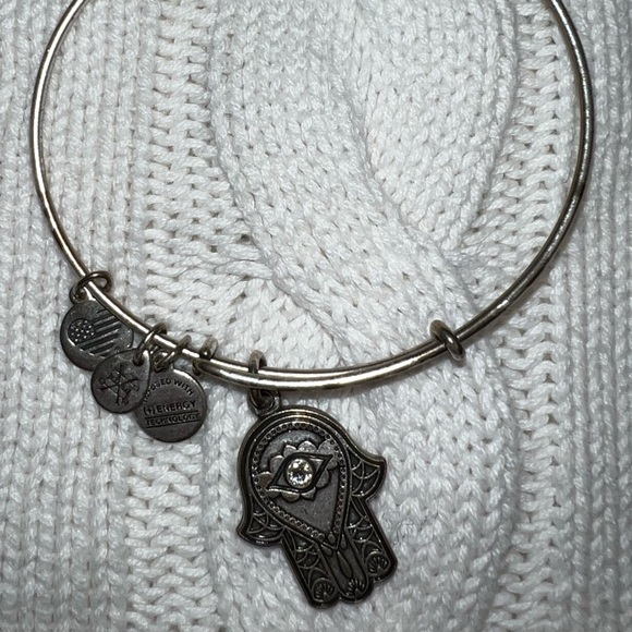 Alex and Ani Hand of Fatima charm bracelet. Used. - Picture 3 of 4